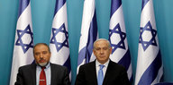 Zwei auf dem Weg nach rechts: Avigdor Lieberman und Benjamin Netanjahu