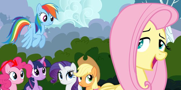 Noch ein Bildd aus dem Comic "My little Pony", wieder mit Ponies