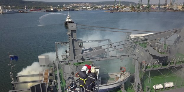 Militärübung im Hafen von Sofia, Bulgarien Militärübung im Hafen von Sofia, Bulgarien