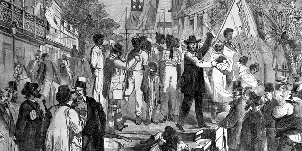 Sklavenmarkt in den USA 1860 Sklavenmarkt in den USA 1860