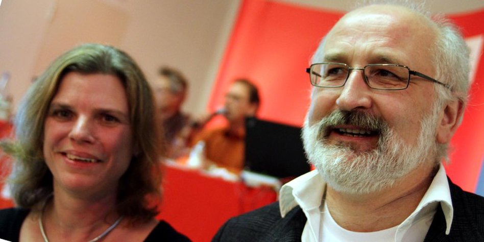 Kristine Vogt und Klaus-Rainer Rupp gewannen die Spitzenplatz-Wahlen bei der ...
