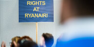 Streikende Ryanair-Mitarbeiter