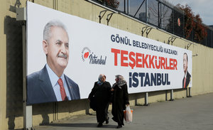 Wahlplakat in Türkei