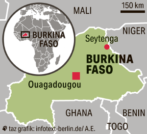 Karte von Burkina Faso