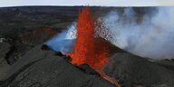 Ausbruch des Mauna Loa, Hawaii, USA