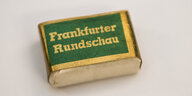 Würfelzucker mit alter Frankfurter Rundschau Banderole
