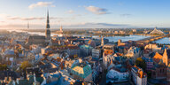 Luftbild der Stadt Riga.