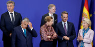 Gruppenfoto bei einem EU-Gipfeltreffen.