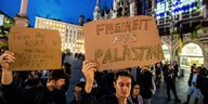 Anti-israelische Proteste in München.