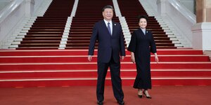 Präsident Xi Jinping mit seiner Frau Peng Liyuan.