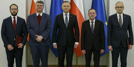 Gruppenfoto von polnischen Politikern