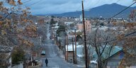Blick auf Silver City in New Mexico, USA