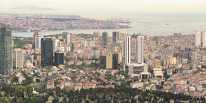 Blick auf dem Bosporus.