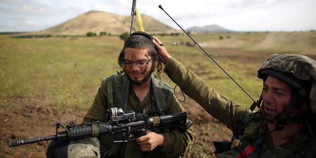Soldaten des Netzach Yehuda Batallions