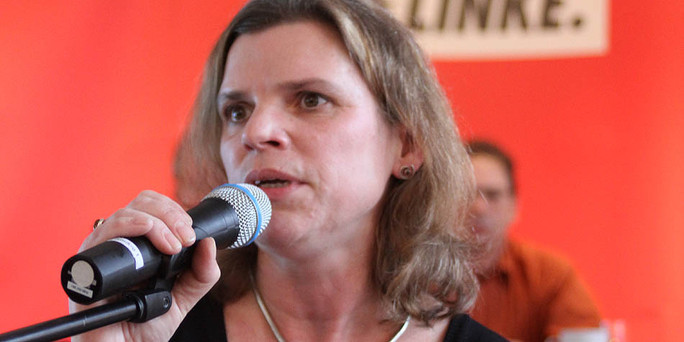 Spitzenkandidatin der Linkspartei bei der Wahl: <b>Kristina Vogt</b> Bild: Jan Zier - kristina-vogt002