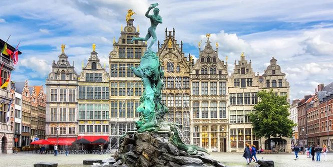 Antwerpen der 'Grote Markt'