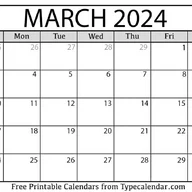 March 2024 Calendar 