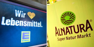 Edeka- und Alnatura-Logo