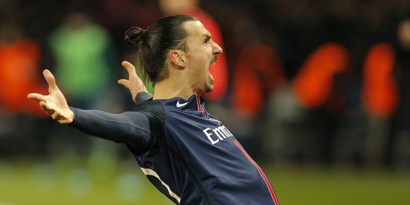 Zlatan Ibrahimovic jubelt