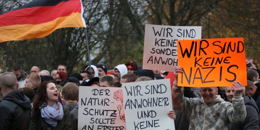 Demonstration in Marzahn