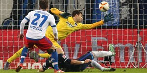 Hamburg schießt das 1:0 gegen Hertha