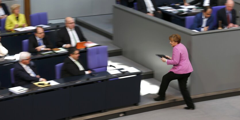 Angela Merkel im Bundestag