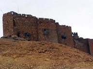 Festungsmauern der Zitadelle von Palmyra