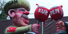 Karnevalsfigur von Erdogan