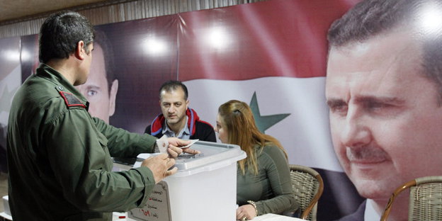 Wahllokal in Damaskus