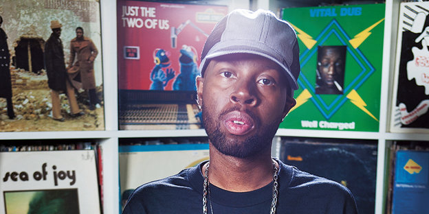 Porträt des Detroiter Musikproduzenten und Rappers James "J Dilla" Yancey Porträt des Detroiter Musikproduzenten und Rappers James "J Dilla" Yancey