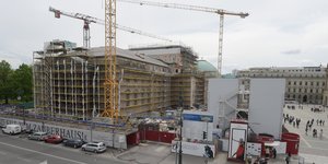 Baustelle der Staatsoper in Berlin