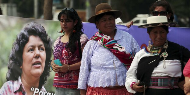 Gedenkfeier für die tote Umweltaktivistin Berta Cáceres