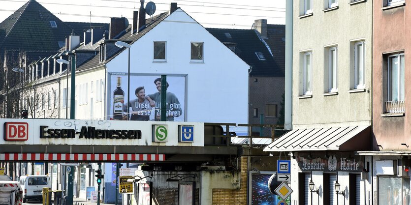 Häuser in einer Innenstadt