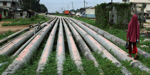 Gaspipeline nahe Port Harcourt