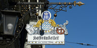 Wirtshaus-Schild des Hofbräukellers