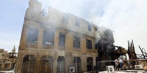 Zerstörung in Damaskus