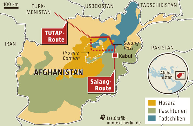 Landkarte Afghanistan