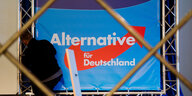 Ein Banner der Alternative für Deutschland