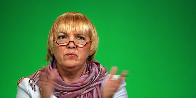 Die Grüne Abgeordnete Claudia Roth