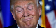 Donald Trump verzieht selbstzufrieden den Mund