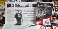 Italienische Zeitung "il Giornale" mit "Mein Kampf" als Beilage