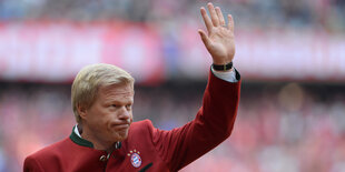 Ein Mann, Oliver Kahn, im Dress des FC Bayern München