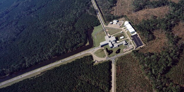 Der Ligo-Detektor in Livingston; Louisiana