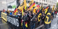 Demonstration der Identitären Bewegung in Berlin