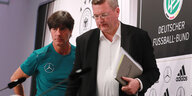 Zwei Männer, Joachim Löw und Reinhard Grindel