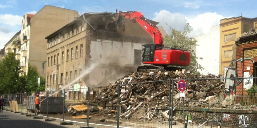 Baustelle in der Rigaer