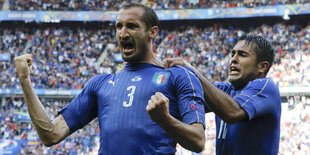 Chiellini jubelt