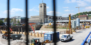 Baustelle des Stuttgarter Bahnhofs