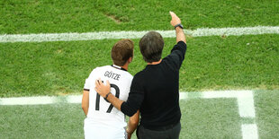 Mario Götze und Joachim Löw