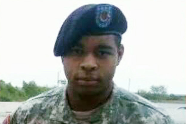 Micah Johnson, der mutmaßliche Polizistenmörder von Dallas, in Army-Uniform
